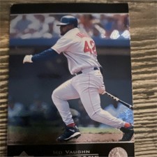 Upper Deck Power Zone Insert Mo Vaughn Boston Red Sox 1998 Baseball Card PZ19