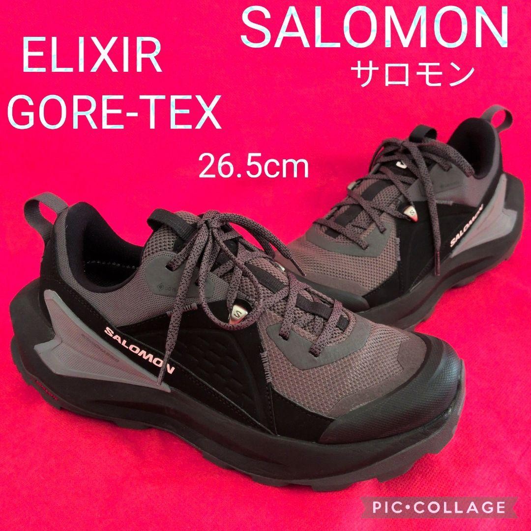Salomon Elixir GORE-TEX Men's Hiking Shoes 8.5US 7.5UK Mint Black Gray