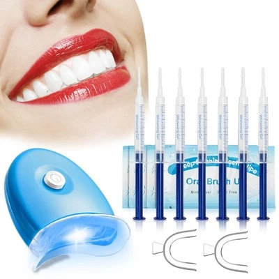 AIFANCIEY Kit Sbiancamento Denti; 10*3ML Gel Sbiancante Denti Led Professionale; Rimuove D
