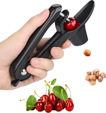 Cherry Pitter, Heavy-Duty Stainless Steel Olive and Cherry Pitters Corer Tool wi
