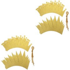 2 ensembles accessoires fête d'anniversaire enfants couvre-chefs fournitures couronnes chapeaux