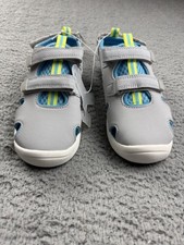 Cat  Jack Shoes Toddler Size 1 Gray Blue Hank Closed Toe Sandals Straps