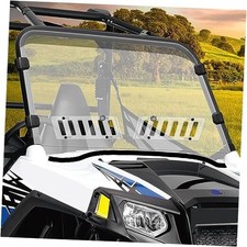 Scratch-Resistant UTV Front Full Windshield Slide-Vent Windshield Compatible