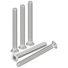 M2-0.4x25 Flat Head Machine Screws -50pcs -304 Stainless Steel -Silver