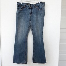 JORDACHE Bootcut Jeans Medium Wash Size 14 Stretch Y2K Retro Casual Denim