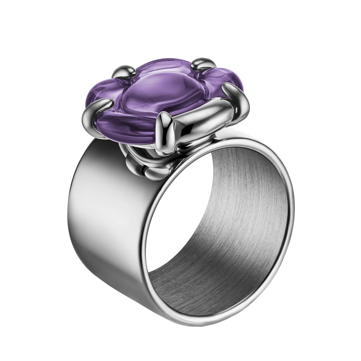 Bague BACCARAT Modèle Murmure - Cristal Baccarat Sur Argent 925 - Taille 49 - Occasion Avec écrin