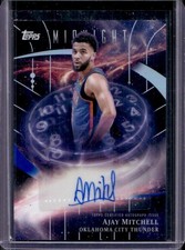 2025-26 Topps Midnight Ajay Mitchell Stroke of Auto #SM-AM Thunder