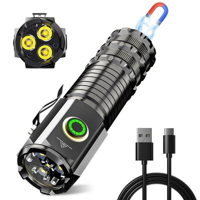 Kleine leistungsstarke Taschenlampe wiederaufladbar, hohe Lumen LED Taschenlampen superhell