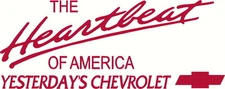Heartbeat of America Yesterdays Chevrolet Vinyl Decal Your Color Choice Sticker
