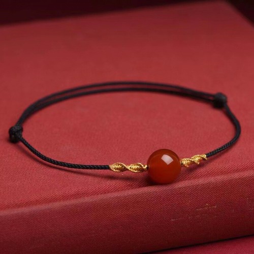 Certified Natural Red Agate Jade Marrow Necklace/Bracelet Beads Love lovers gift - Picture 11 of 24