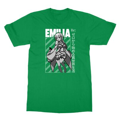 Emilia Streetwear Re Zero Japanese Manga Anime Gift Men's T-Shirt