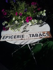 ANCIENNE ENSEIGNE DOUBLE FACE