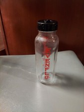 VINTAGE 8 OUNCE GLASS EVENFLO BABY BOTTLE WITH LID AND CAP - MADE IN USA 8 Oz.