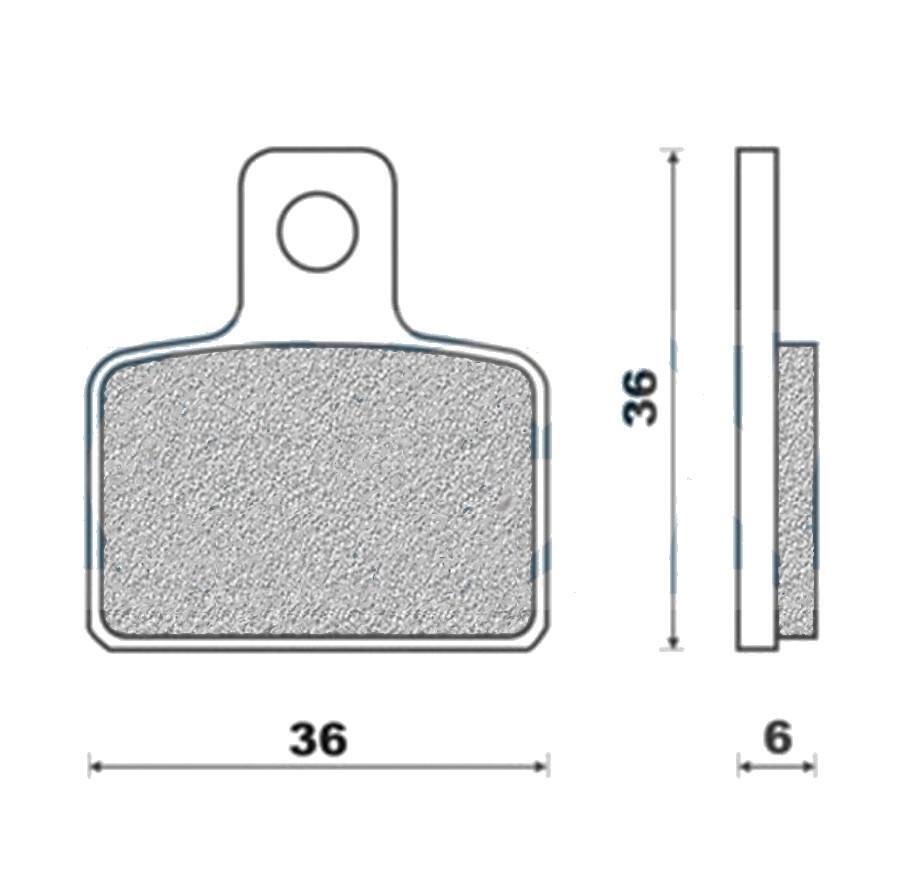 Plaquettes frein 106 g1054 Galfer pour stopper le sifflement des freins de mini moto
