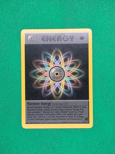 Rainbow Energy 80/82 Pokémon TCG Team Rocket 1st Edition Non-Holo