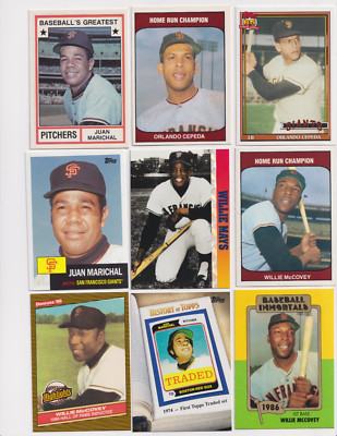 SF Giants 1982-2016 reprint & Commemorative Mays,McCovey,Cepeda,Marichal 9