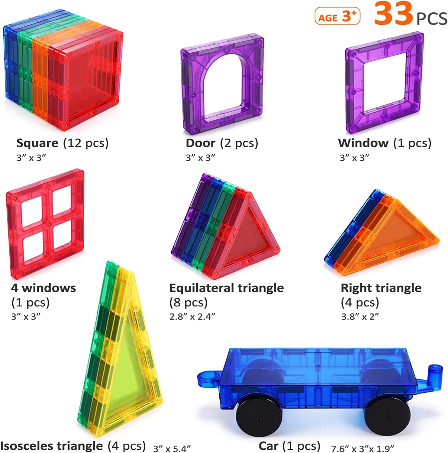 PLUMIA Tiles for Kids 3D Building Set STEM Learning