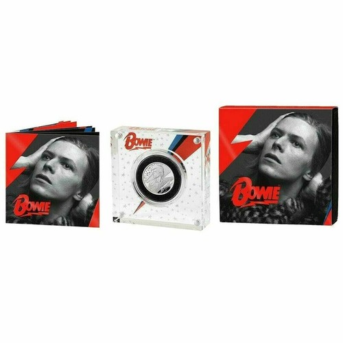 David Bowie 2020 UK Half Ounce Silver Proof Coin Limited Edition Music Legends - Picture 5 of 7