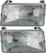 For 1992-1998 Ford F350 F150 F250 Bronco Headlight Halogen Set Pair For 1992-1998 Ford F350 F150 F250 Bronco Headlight Halogen Set Pair