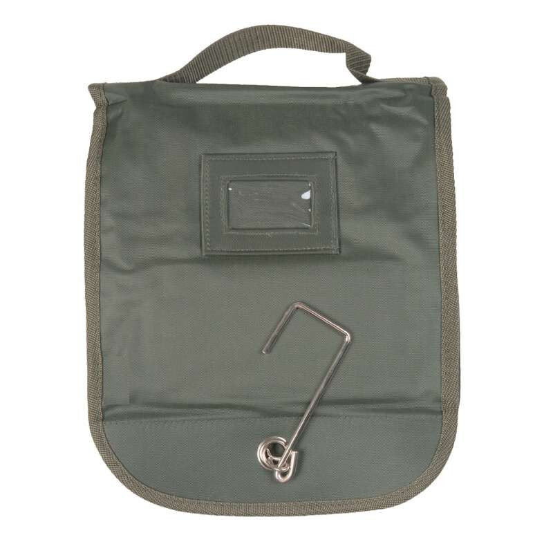 Trousse de toilette militaire TTOPS kaki pour camping et bivouac