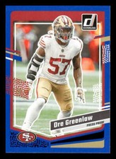 2023 Donruss #269 Dre Greenlaw Press Proof Blue San Francisco 49ers