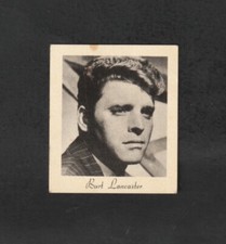 1950 Smith's Chewing Sweets BURT LANCASTER RC ~~ Extremely Rare Dutch Card!