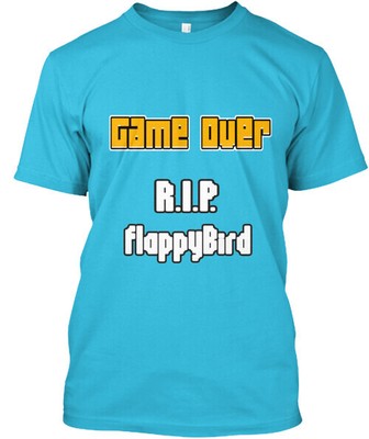 R.I.P. Flappy Bird T-Shirt Made in the USA Size S to 5XL