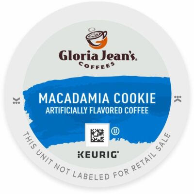 Gloria Jean's Macadamia Cookie Coffee 24 to 144 Keurig K cup Pods Pick Any  Size