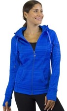 90 Degree by Reflex-Performance Blue Space Fleecy Lined Hooded Zip Jacket Sz.XS