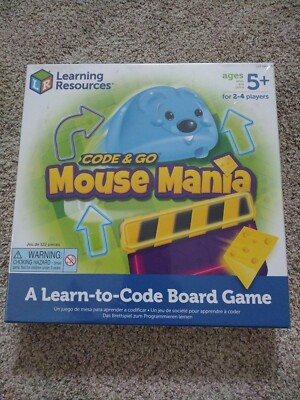 Learning Resources Board Game Mouse Mania 10''Wx10''Lx1-7/10''H Multi LER2863