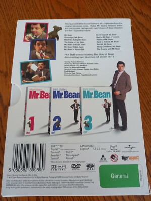 MR BEAN COLLECTION DVD 3 DISC SET 14 EPISODES COMEDY ROWAN