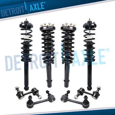 Front & Rear Struts w/ Coil Spring and Sway Bars for 2003 - 2007 Honda Accord