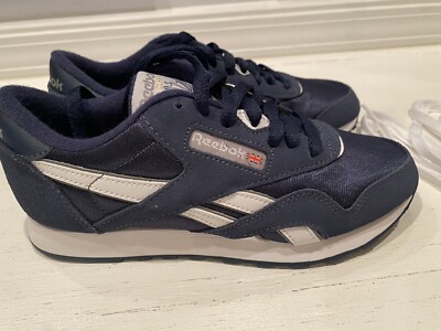 NEW Reebok Classic US Navy Blue Sneaker Shoes Lace Up Size (Length is  10