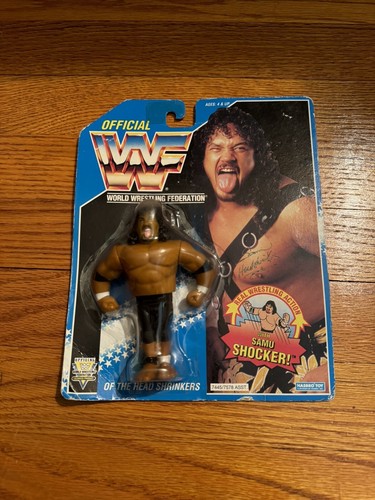 WWF Headshrinkers Samu Shocker Figure Hasbro World...