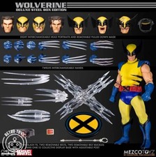 MEZCO WOLVERINE DELUXE STEEL BOX Sentinel Base Marvel Action Figure X-Men NEW MISB