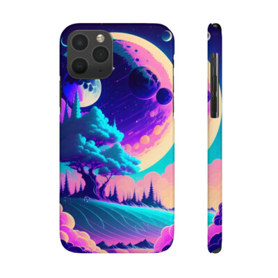 Slim Phone Cases, Case-Mate, space, neon, dreamwave.
