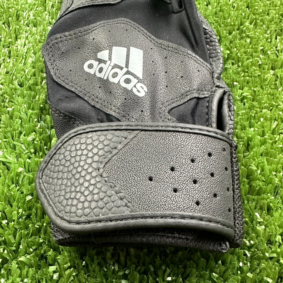Guantes de bateo de béisbol de softbol juvenil Adidas talla juvenil pequeños negros usados en excelente estado ys Foto 4 de 4
