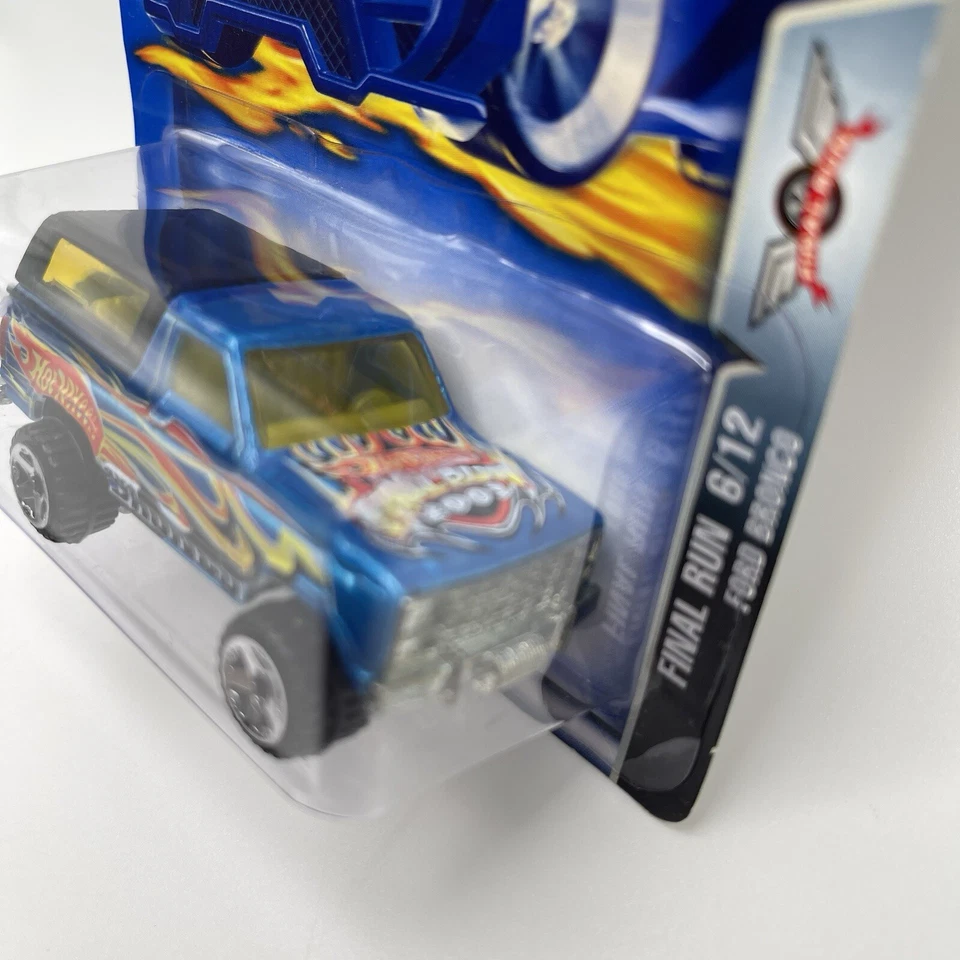 2003 Hot Wheels Final Run #200 Ford Bronco 4-Wheeler Metallic Blue Mattel NEW - Image 3 of 4