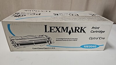 Original Lexmark Toner 10E0040 Cyan Blau für Optra C710 lange gelagert-