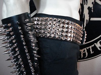 小物 666 leather pyramid studded belt KRYPT LEATHER OLD SCHOOL PYRAMID STUDDED BELT..(MDLSB0302) | eBay