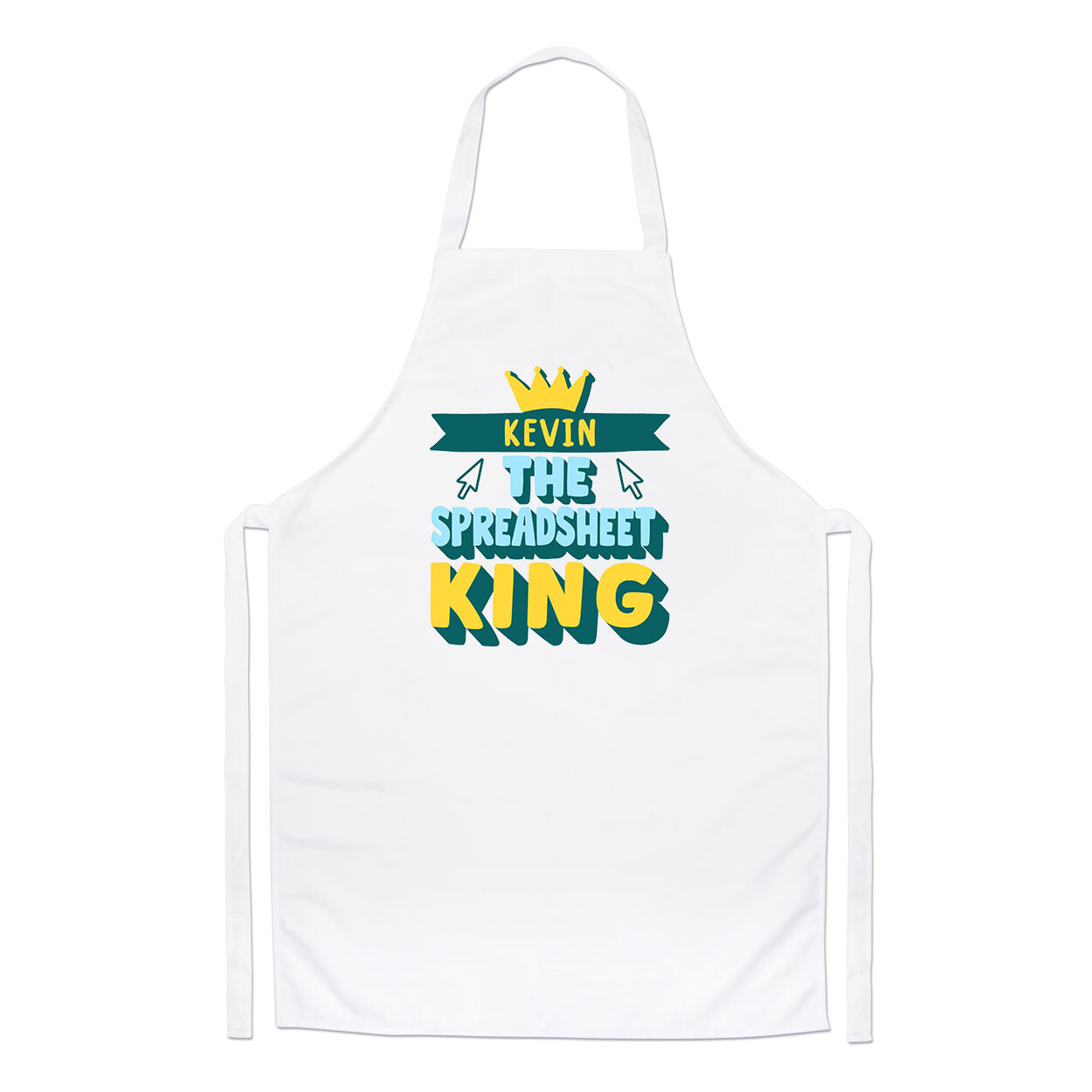Personalised The Spreadsheet King Chefs Apron Dad Fathers Day Best Cooking