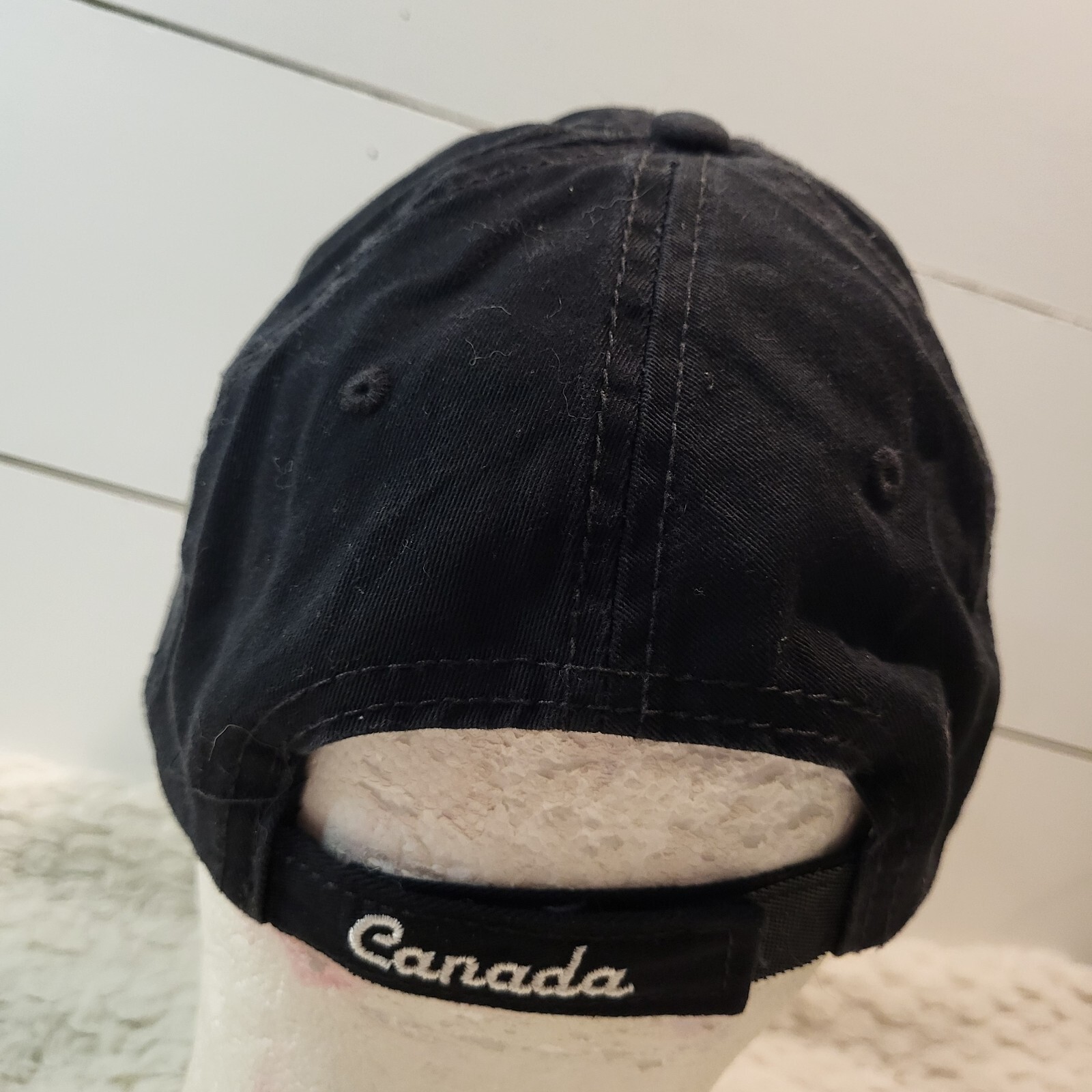 CANADA Black Maple Leaf Hat Snapback Baseball Vin… - image 4