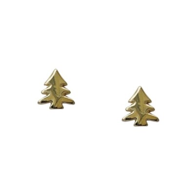Rodney Holman E5501 (Gold) Weihnachtsbaum Ohrringe - Brandneu mit Etikett