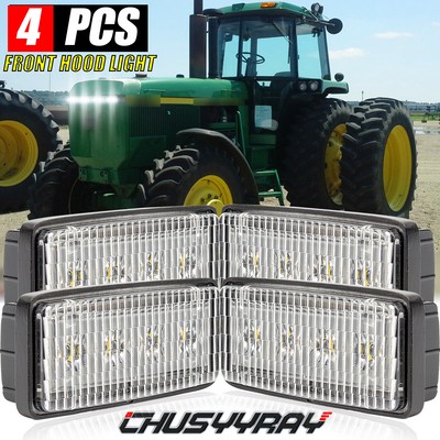 4x LED Front Hood Light FOR John Deere 40 Series: 4040, 4240, 4440, 4640, 4840