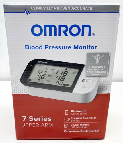 Moniteur de pression artérielle bras supérieur Omron BP7350 Bluetooth série 7 neuf dans sa boîte - Photo 1 sur 3