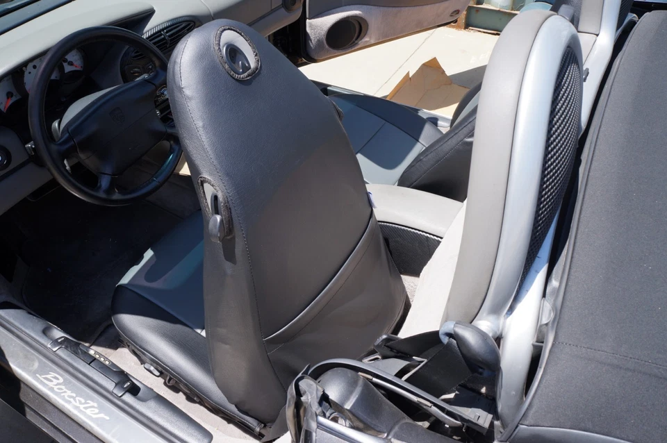 FUNDAS DE ASIENTO PORSCHE 911 BOXSTER 2005-2014 IGGEE S. CUERO AJUSTE PERSONALIZADO 13 COLORES Foto 3 de 4