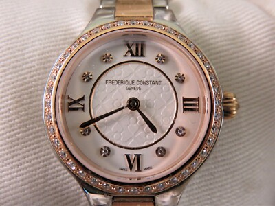 48 DIAMONDS ROSE GOLD FREDERIQUE CONSTANT GENEVE CLASSICS DELIGHT WATCH