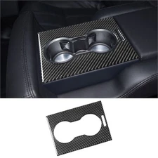 Carbon Fiber Interior Rear Water Cupholder Cover Trim For Land Rover Range Rover