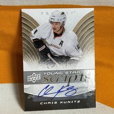 2008-09 UD - Trilogy - Young Star Scripts Chris Kunitz YS-CK Free Fast Shipping