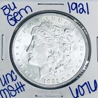 1921 BU UNCIRCULATED MORGAN SILVER DOLLAR AUTHENTIC U.S. MINT FREE SHIPPING 6076